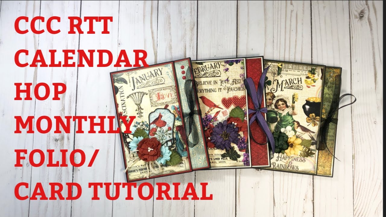 Country Craft Creations “Remember the Time Calendar” Hop | Trifold Card Folio