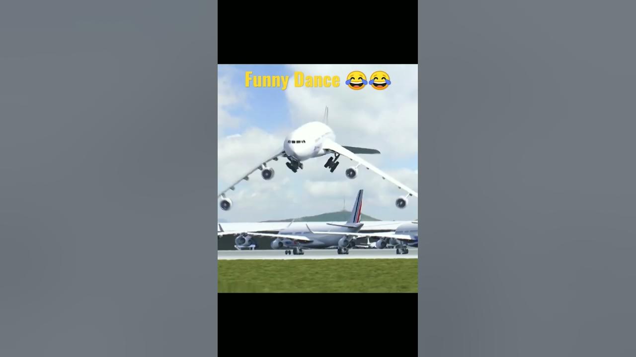 Plane Dancing With Bird || Plane Funny Dance. #shorts @Press2Go