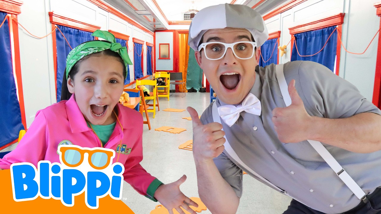 Blippi’s Missing Colors on a Mystery Train! | Vehicle & Games | Educational Videos for Kids