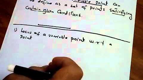 Locus of a variable point from a point