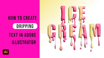 How to Create a Dripping Text Effect in Adobe Illustrator | Easy Tutorial