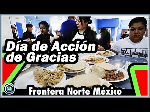 Migrantes se apoyan por el Día de Acción de Gracias en frontera norte de México