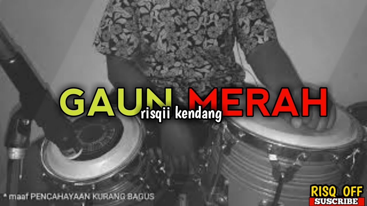 Gaun merah cover risqii kendang Terpuruk aku kedalam 