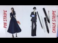 DRAWING PIN STRIPES & CHALK STRIPES | Fashion Drawing