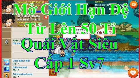 Ngọc Rồng Online - Mở Giới Hạn Sức Mạnh Đệ Tử Mynzoro - Con Đường Đến Với Tuyệt Phẩm Sc1 Sv7