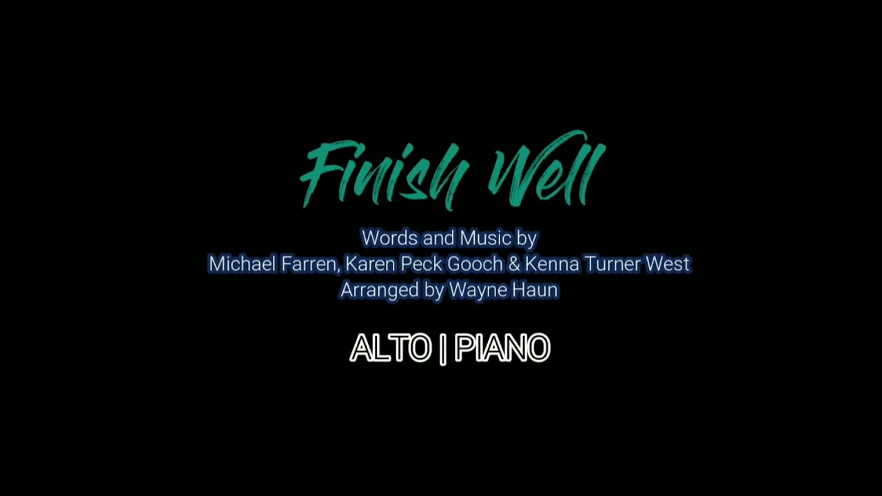 Finish Well | Alto | Vocal Guide by Sis. Riza Ovidos