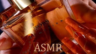 ASMR Scent collection tapping & scratching XL nails (🎧 soft spoken/whisper)