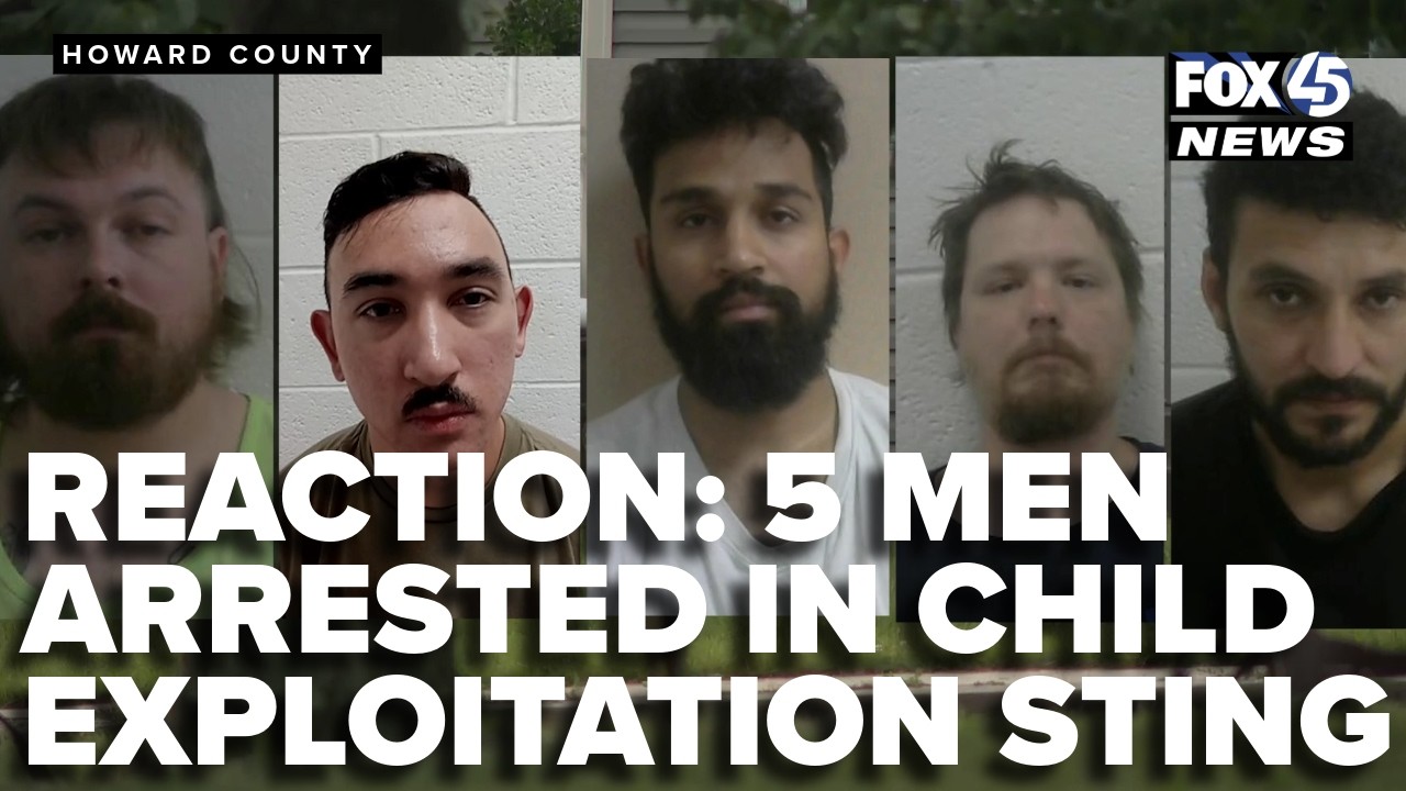 Howard County residents react after police arrest 5 men in child sexual ...