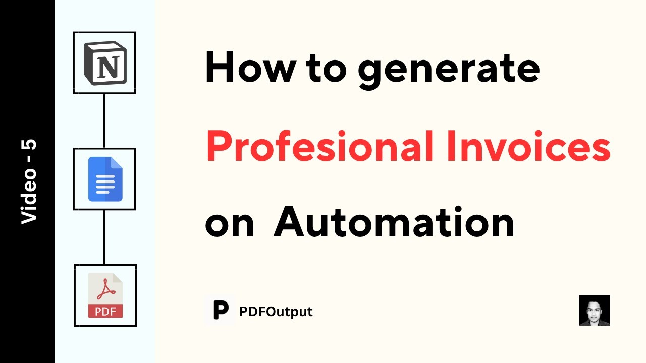 How to create invoices on automation using Notion Database and Google ...