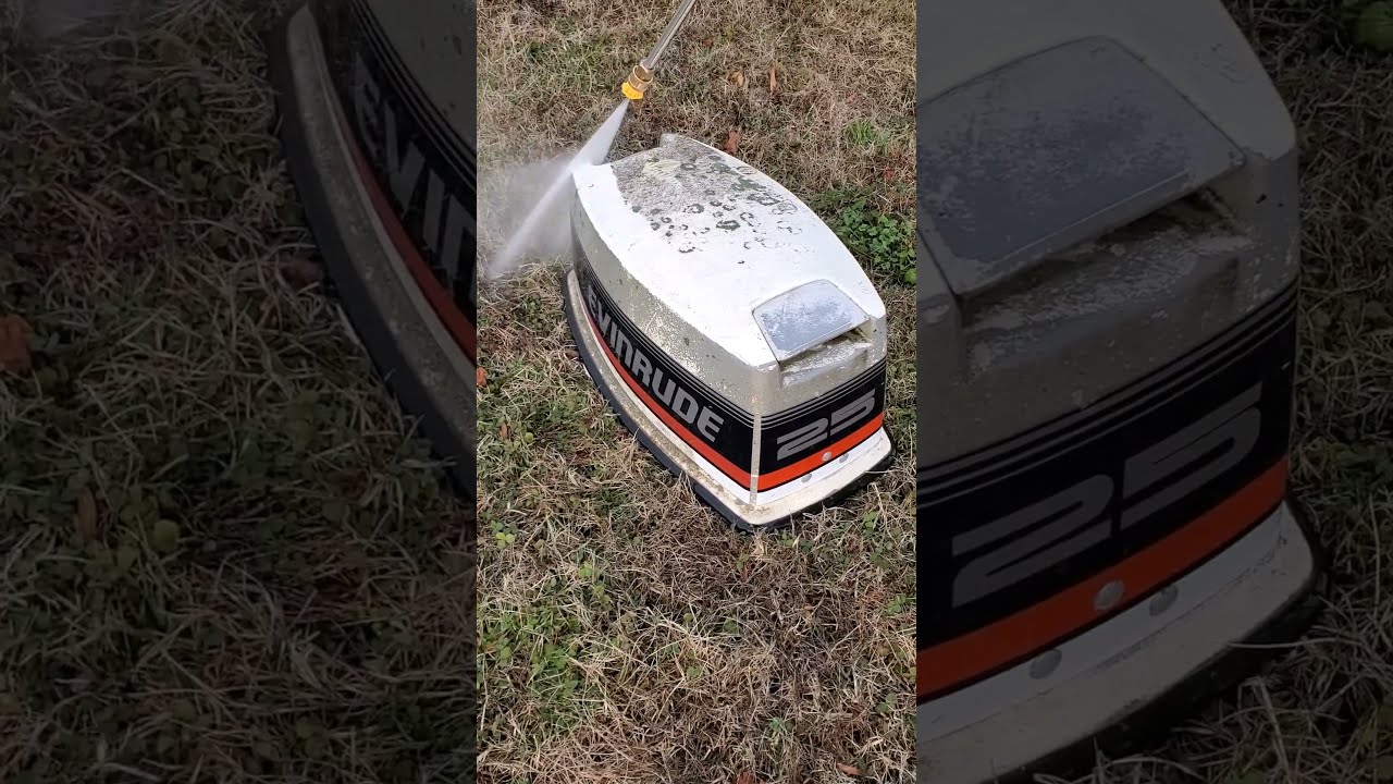 pressure washing outboard cover