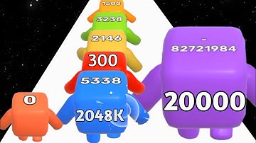 Level Up Numbers vs Long Neck Run - Level Up Number (ASMR Gameplay, Max Level) New Update