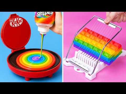 1000+ Satisfying Rainbow Cake Decorating Ideas | So Yummy Chocolate, Dessert and More