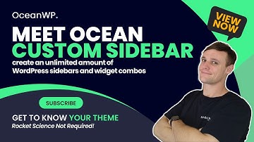 🏹 Ocean Custom Sidebar: Create an Unlimited Amount of WordPress Sidebars with OceanWP