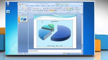 How to add data labels to a pie chart in Microsoft® PowerPoint 2010 presentation