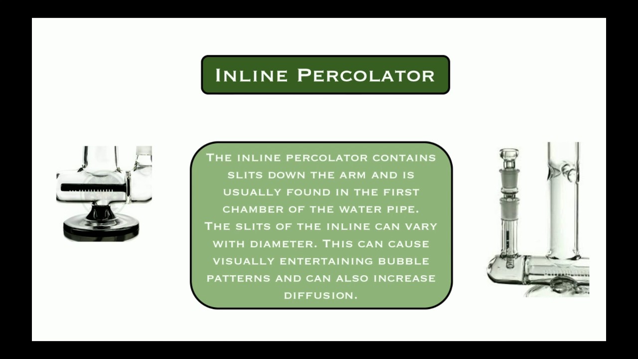 Type Of Bong/Waterpipe Percolators | BeginYourRise.com