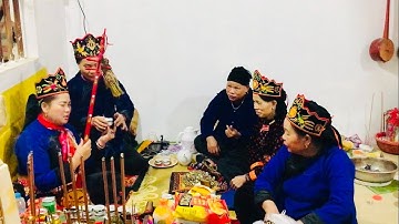 Hát then rất hay, cụ tổ nhà về. Then Lường, Hồng... hát lễ chuộc cốc pháp, chuộc hồn. P4