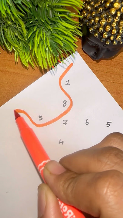 🧡 Fun With Number #trending #numbers #art #shorts #youtubeshorts #123 #fun #funny