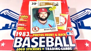 1983 FLEER BASEBALL CARD BOX OPENING!  GWYNN, SANDBERG, BOGGS RC HUNT!  (Throwback Thursday)