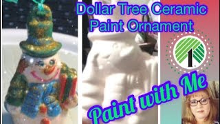 Dollar Tree Ceramic Snowman Painting Kit - DIY Review