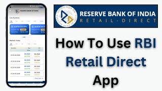 How to use RBI retail direct app ll RBI retail direct screenshot 1
