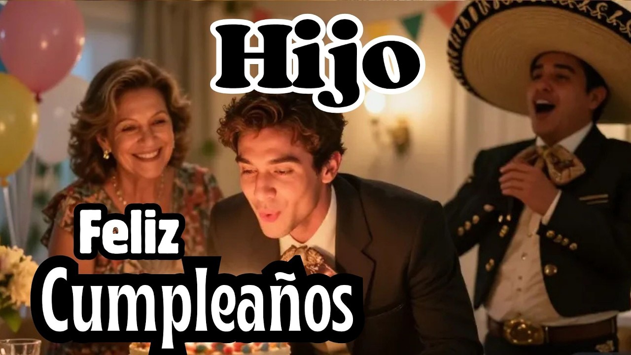 Feliz Cumpleaños HIJO 🎁 Las Mañanitas para mi hijo | Cumpleaños Feliz Miércoles 24 de Junio