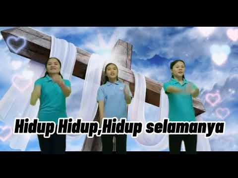 lagu pujian🙏 serta gerakannya👭 Hidup- hidup selamanya 🙏 verse English 👌