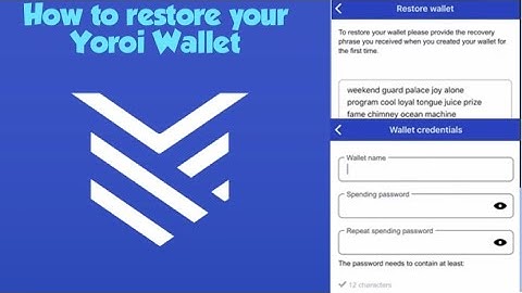 How to restore your @YoroiWallet ~Mobile IOS walkthrough