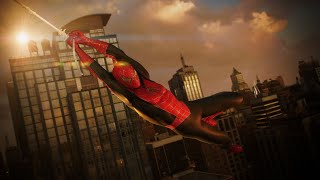 Marvel's Spider-Man 2 Calm Sunset Swinging In The Raimi Suit