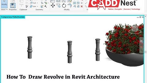 How to Design revolve in Revit Architecture in தமிழ் CADD Nest