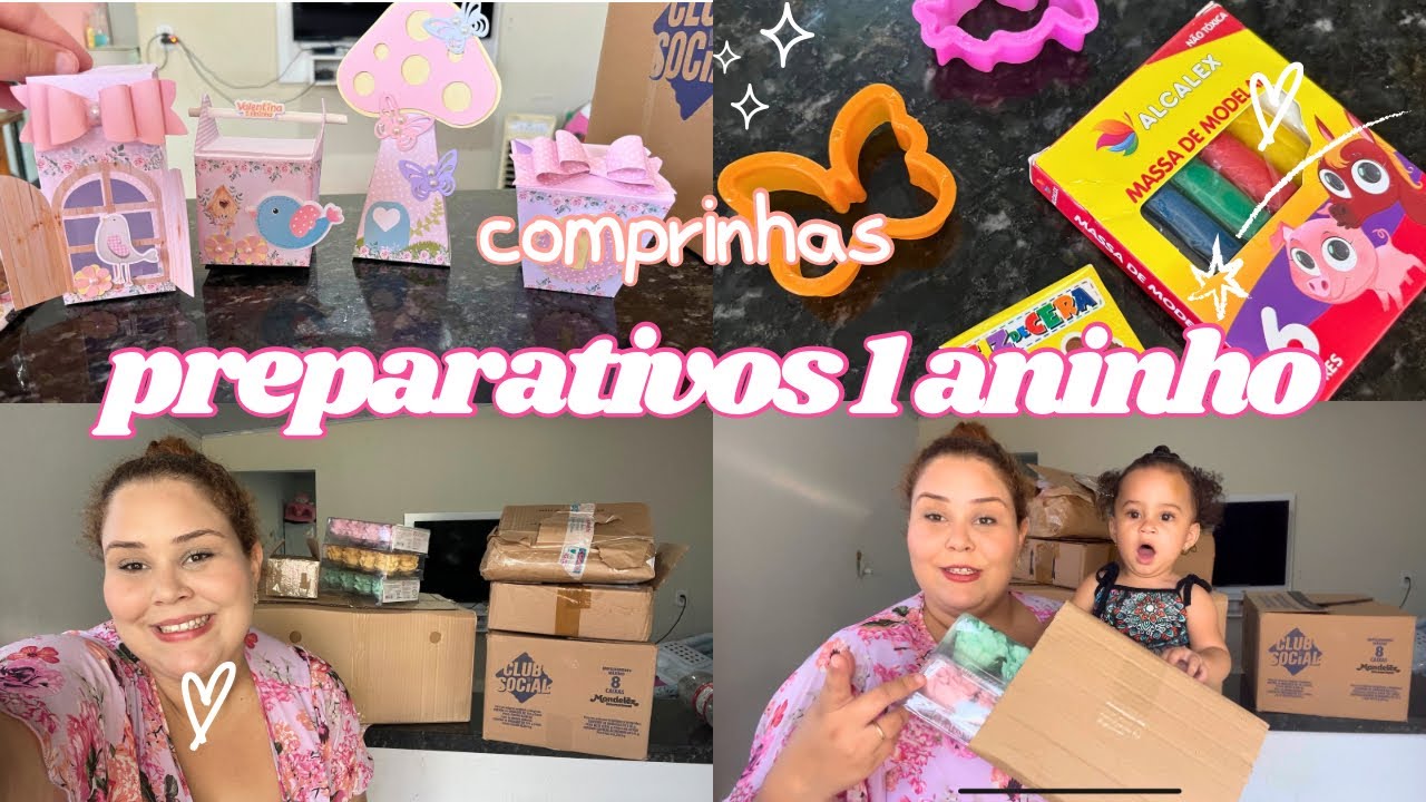 Comprinhas na shopee para aniversário de 1 aninho | jardim encantado | preparativos 🌸🦋
