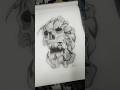 hope u liked it skull sketch #phonkedit #shortsfeed #sktech