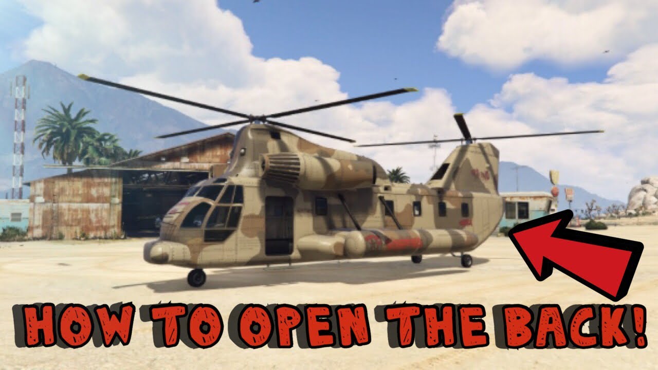 How to open the back of a cargobob YouTube