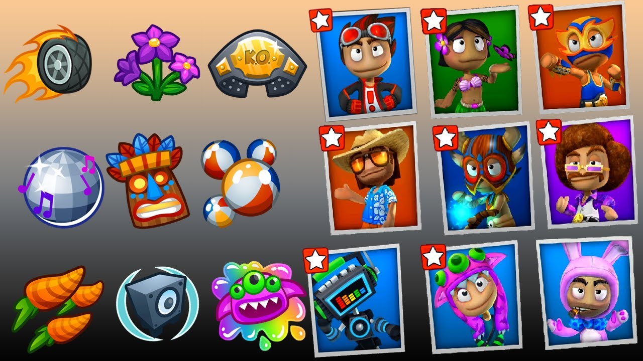 Same Bosses Abilities Battle | Beach Buggy Racing 2