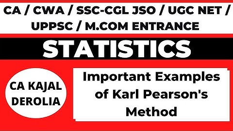 Examples of Karl Pearson