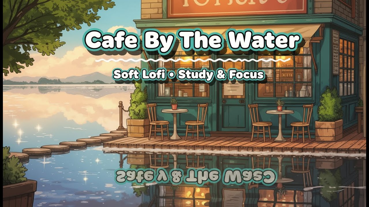 Soft Lofi at the Lakeside Cafe • Relaxing No‑Lyrics Beats for Reading, Study, Work or Calm Focus