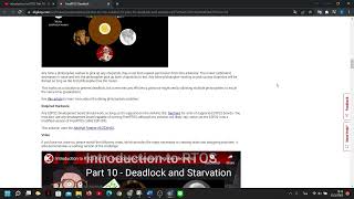 Introduction to RTOS Part 10 Deadlock and Starvation