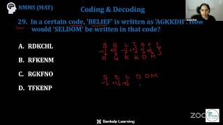NMMS - MAT - Coding & Decoding - MCQ 29