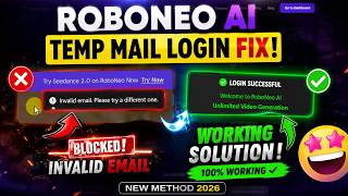 RoboNeo AI Invalid Email Fix ✅ Temp Mail Login Working Again! | Creator Growth screenshot 5