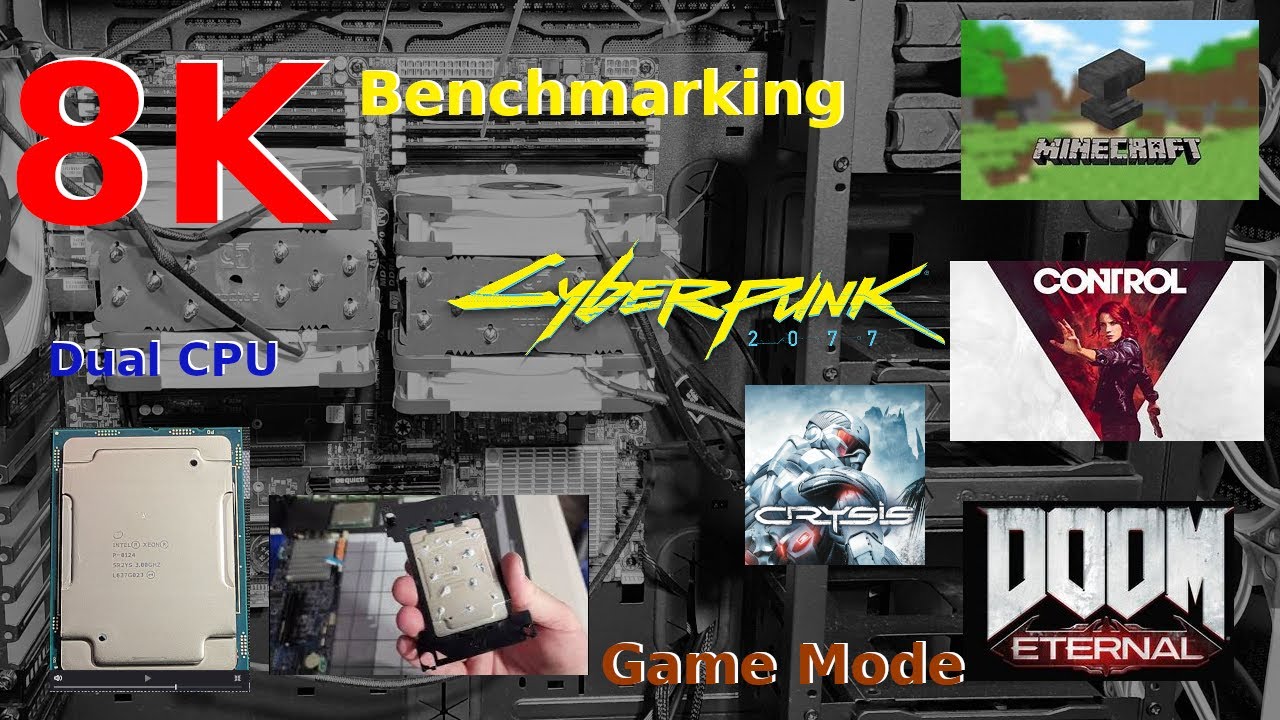 8K Gaming on Dual Intel Xeon P 8124 GPU: 3090 - YouTube