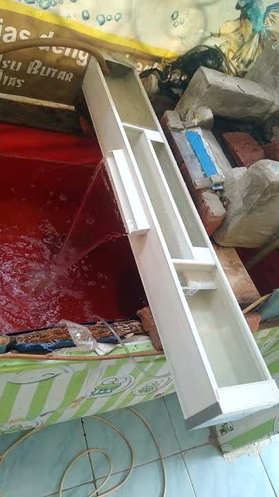 Filter dobuble sekat   waterfall akurium / kolam ikan koi 100cm