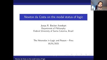 Jonas R. Becker Arenhart — Newton da Costa on the modal status of logic