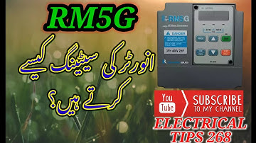 RM5G INVERTER perameter and volume seting