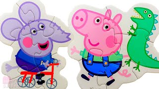 Edmond the Elephant, Peppa, George and Friends - puzzles for Kids and toddlers Peppa Pig