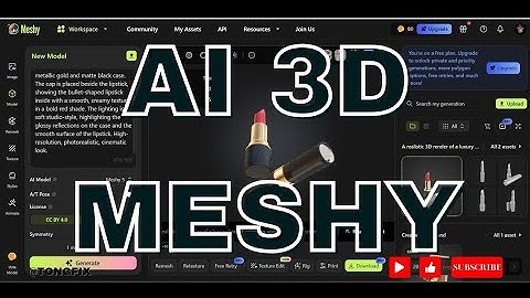 🔥💥 AI 3D Meshy AI tutorial [ ] | Tutorial