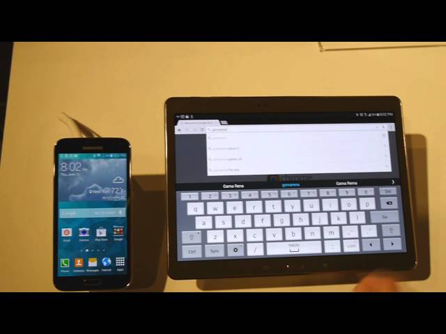 Samsung Galaxy Tab S 10.5 user interface