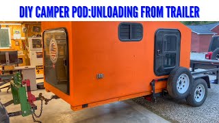 Cheap DIY Squaredrop Camper Pod - Unload from Trailer by Living Our American Dream 1,377 views 8 months ago 5 minutes, 50 seconds