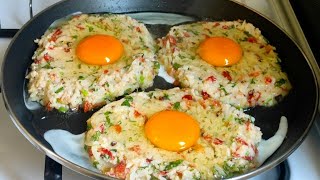 Just Add Egg With Leftover Rice & Make This Delicious Breakfast Recipe | Easy breakfast recipe
