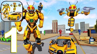 Bee Robot Transform Game 3D Gameplay Walkthrough Part 1 (IOS/Android) screenshot 2