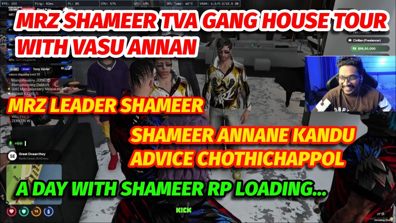 MRZ SHAMEER TVA GANG HOUSE TOUR 😍❤️‍🔥| TVA X MRZ MEETING ❤️🙌🏻 |  VASU ANNAN GIVING GANG ADVICE’S