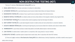 Understanding Non-Destructive Testing (NDT): A Comprehensive Guide